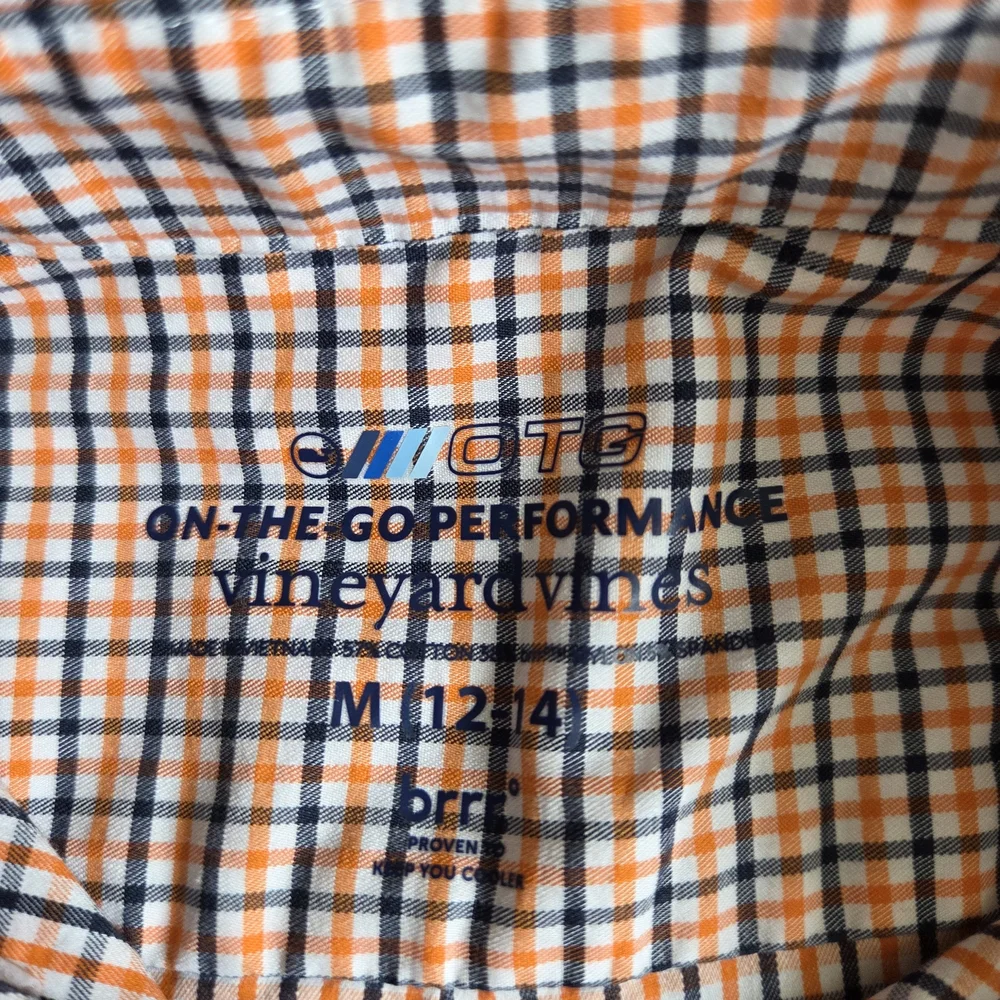 Vineyard Vines Boy's Navy and Plaid Shirt Lot Medium - Picture 5 of 9